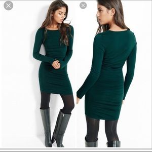 Express Ruched Sweater Dress